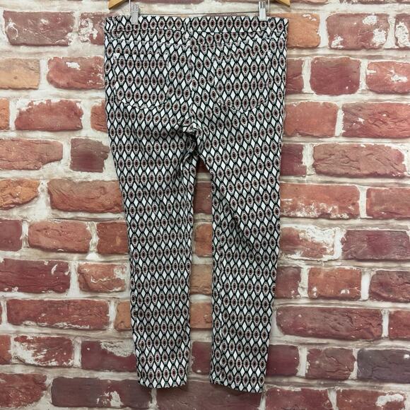 Bisou Bisou Jeans Women's 14 Multicolor Aztec Tribal Southwestern Casual Zip Up - Picture 2 of 8